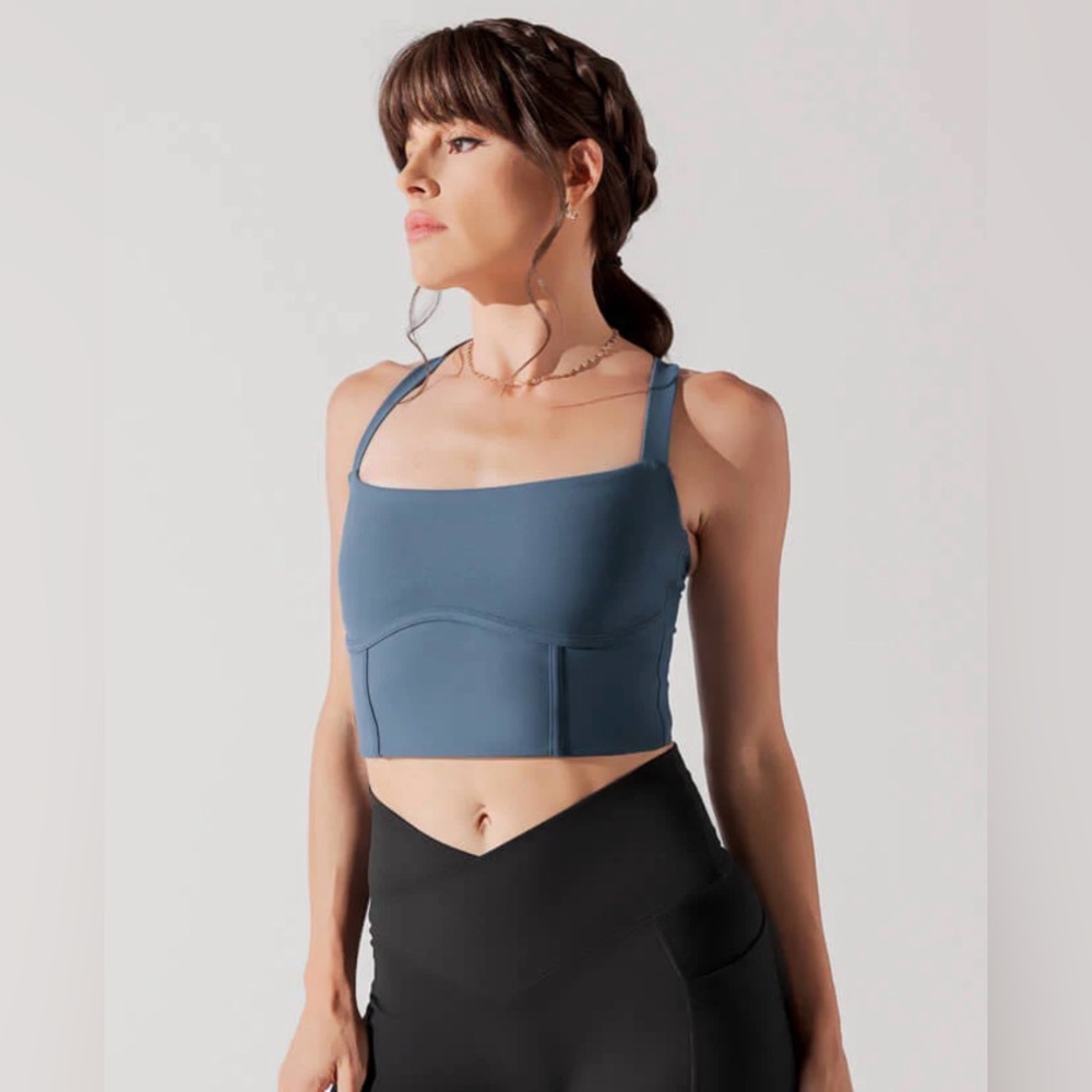 POPFLEX Active Daphne Corset Crop Top